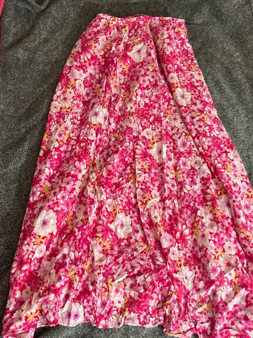 BB Dakota by Steve Madden Pink Floral Maxi Skirt